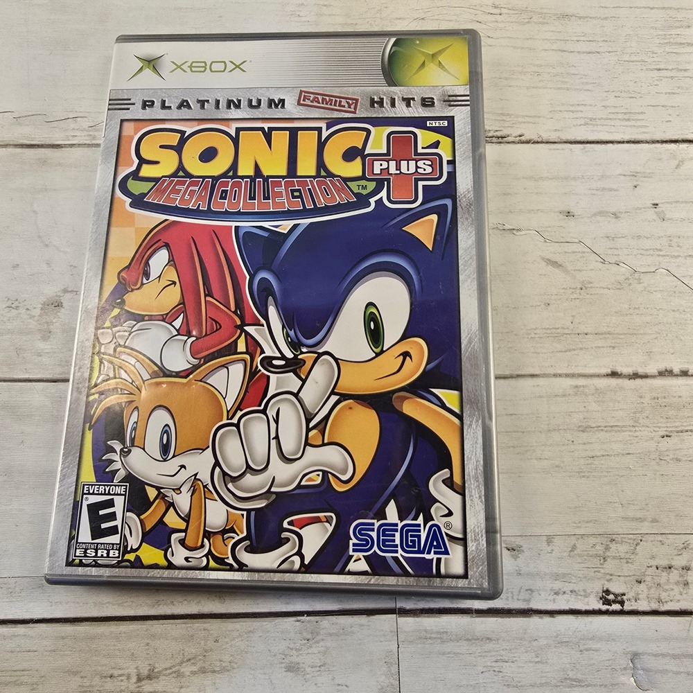 Sonic Mega Collection Plus Microsoft Xbox Platinum Family Hits SEGA Compilation